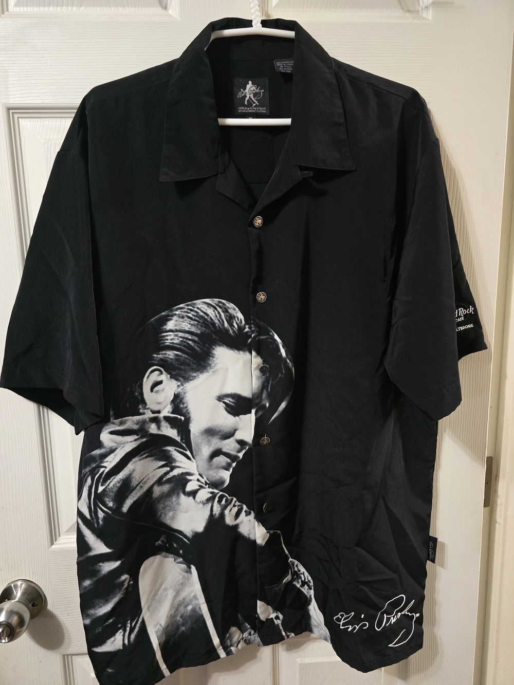 Vintsge Dragonfly Shirt  ELVIS Presley Mens XL  Hard Rock Baltimore